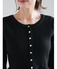 Te chichi 前後2WAYペプラムカーディガン