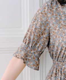 Tiaclasse 【洗える】キャンディースリーブ花柄ワンピース