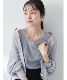 earth music&ecology 総レースキャミソール