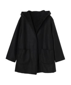 Green Parks ２ｗａｙフード裏ボアミディ丈コーディガン