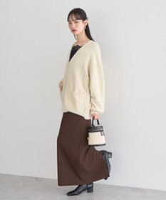 earth music&ecology ラメミニシャギーＶネックカーディガン