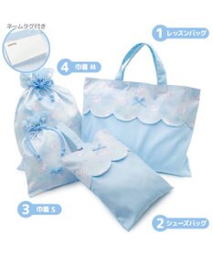 Mother garden マザーガーデン 学童布バッグ ＆ 巾着4点セット  《ふわねこ柄》