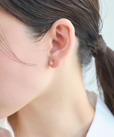 Phoebe <オンワード限定セット>【痛くないシリーズ】ミルキースタッズミニバンスクリップ×パワーストーンイヤリング
