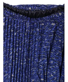 AMERICAN HOLIC 丈違いプリントプリーツスカート