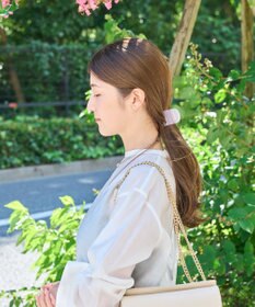 Phoebe <オンワード限定セット>【痛くないシリーズ】ミルキースタッズミニバンスクリップ×パワーストーンイヤリング