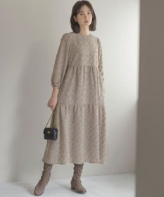 組曲 S カットジャカードティアードワンピース