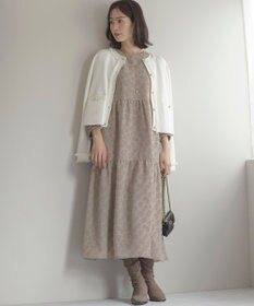 組曲 カットジャカードティアードワンピース