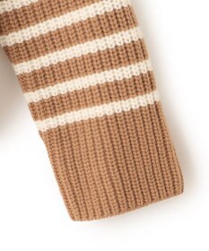 BEIGE， PONT NEUF/ ボーダーニットトップス