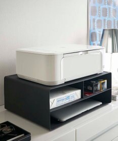 tower ツーウェイプリンター収納ラック タワー ブラック