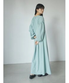 Green Parks ａ．袖ギャザーボリュームワンピース