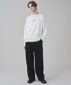 WEGO 【ユニセックス着用ITEM/SMLサイズ展開】アクセ付きワンポイントニットプルオーバー