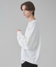 WEGO 【ユニセックス着用ITEM/SMLサイズ展開】アクセ付きワンポイントニットプルオーバー