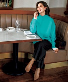 UNFILO マイビューティ タックワイドパンツ