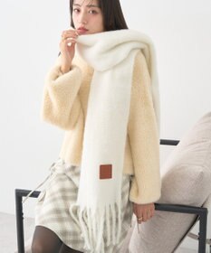 earth music&ecology ワンポイントビッグマフラー