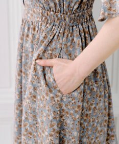 Tiaclasse 【洗える】キャンディースリーブ花柄ワンピース