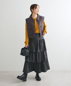 Green Parks ・ＥＬＥＮＣＡＲＥ　ＤＵＥ　ティアードロングスカート