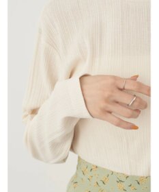 earth music&ecology コットンシアークルーネックプルオーバー