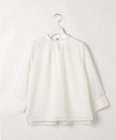 J.PRESS LADIES レースジャージー バンドカラー カットソー