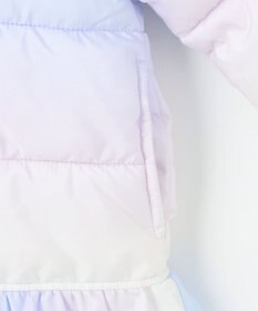 ANY KIDS 【フード取り外し/洗濯機可能】中綿フリル リボンコート