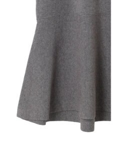 earth music&ecology 袖シアーフリルニットワンピース