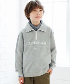 J.PRESS KIDS 【140-170cm】ミニ裏毛 ハーフジップ トレーナー