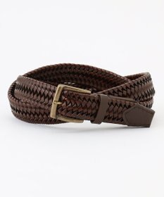 JOSEPH ABBOUD 【キングサイズ・イタリア素材・ストレッチ・日本製】ストレッチレザーメッシュ ベルト