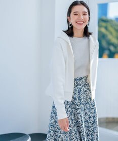 組曲 フード付きバックフリル パーカー