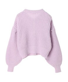 earth music&ecology ヘアリーショートニットカーディガン