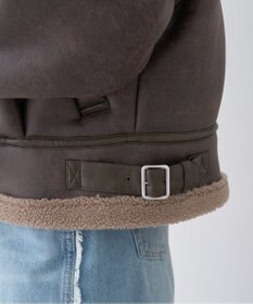 earth music&ecology フェイクムートンジャケット