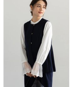 Te chichi 【セレモニーアイテム】サイドプリーツペプラムジレ（セットアップ可）