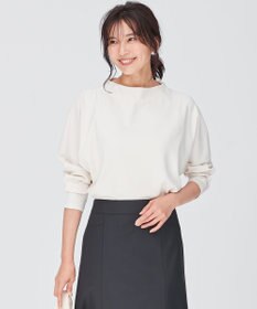23区 L 【洗える】ヴィスコースソフトポンチ ラグラン カットソー