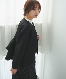 Feroux 【洗える】ダンボールフリル ジャケット