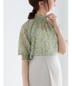 Te chichi パターンアソートシャーリングブラウス