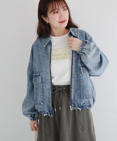 Green Parks ・ＥＬＥＮＣＡＲＥ　ＤＵＥ　デニムステンカラーブルゾ