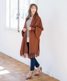 Tiaclasse 【洗える】ストール風カーディガン