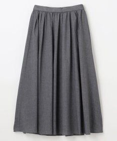 ANY 【大好評につき新色追加！/ウエストゴム】シャンブレーライクフレアスカート