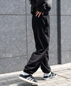 WEGO 【ウエストゴム】ラインストーンロゴスウェットパンツ