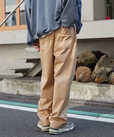 WEGO 【ウエストゴム/SMLサイズ展開/ユニセックス着用ITEM】チノイージーストレートパンツ