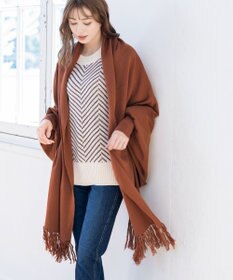 Tiaclasse 【洗える】ストール風カーディガン