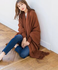 Tiaclasse 【洗える】ストール風カーディガン