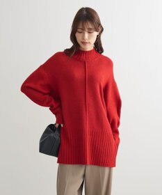 Green Parks 洗えるモックネックニットプルオーバー