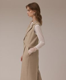 GRACE CONTINENTAL ツイードテーラーサロペット