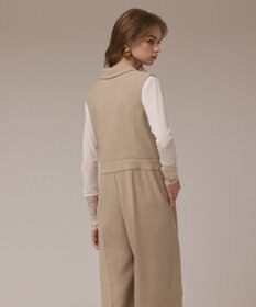 GRACE CONTINENTAL ツイードテーラーサロペット