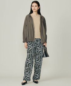 自由区 L 【17号サイズまで展開・カタログ掲載】ジオメトリックレトロプリント パンツ