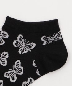 WEGO 総柄バタフライショートソックス