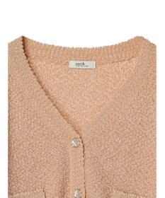 earth music&ecology ポコポコヤーンショートカーディガン