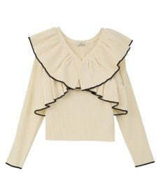 earth music&ecology 【SET ITEM】ラッフルニットボレロアンサンブル