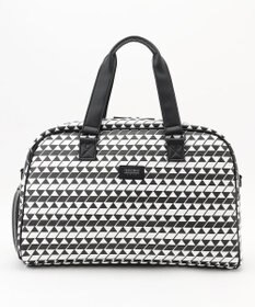 23区GOLF 【UNISEX】フラッグ総柄ボストンバッグ　シューズ収納付きの大容量　ショルダー持ちも可能