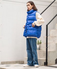 WEGO カラーナイロンパテッドベスト