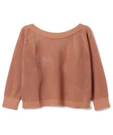 Chacott 【ノーソーイングニット】7分袖メッシュニットTシャツ